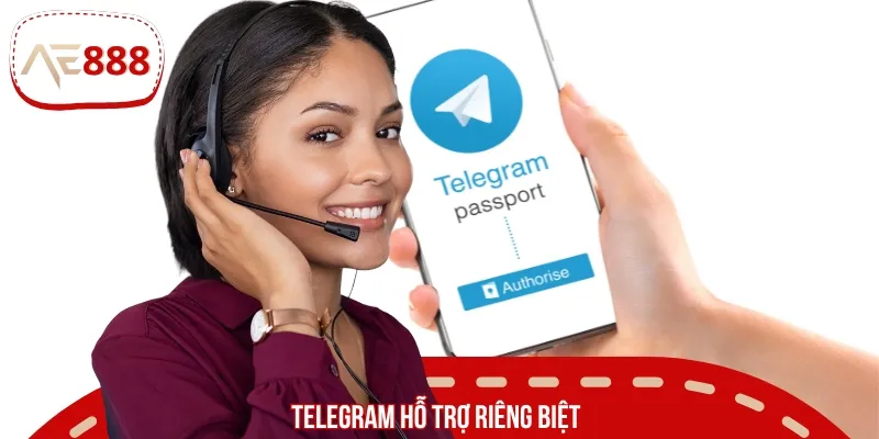 Bet thủ có thể liên hệ với đội ngũ hỗ trợ qua kênh Telegram
